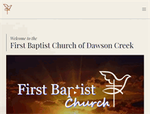 Tablet Screenshot of dcfirstbaptist.ca